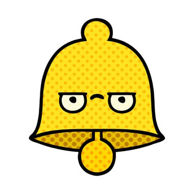 çizgi roman tarzı karikatür bir çan