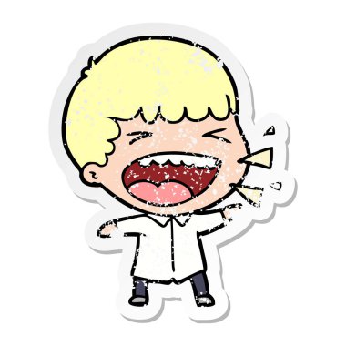 adam bir karikatür sıkıntılı etiket