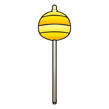 ilginç degrade gölgeli karikatür altın Asası