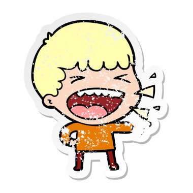 adam bir karikatür sıkıntılı etiket