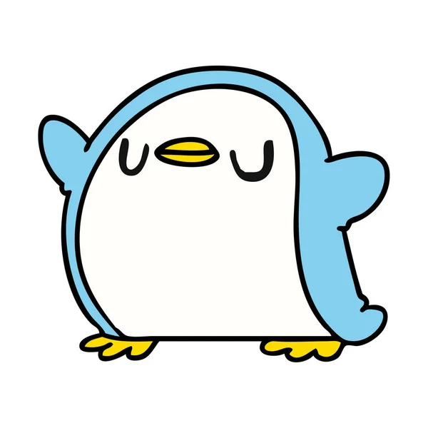 かわいいペンギンの漫画可愛い — ストックベクタ