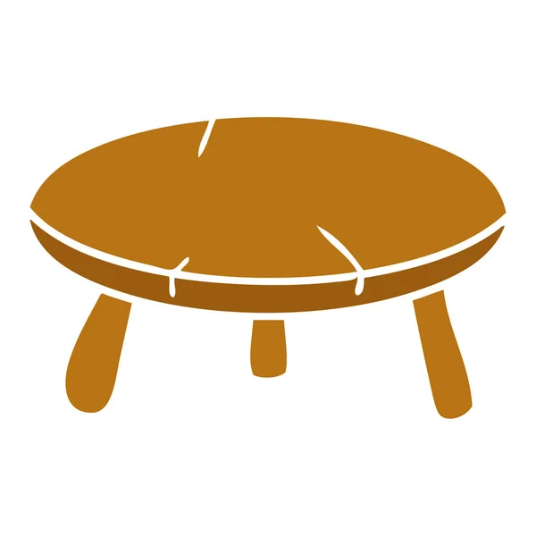 Cartoon doodle dřevěná stolička — Stockový vektor