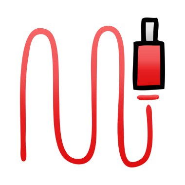 Degrade gölgeli karikatür ses fişi