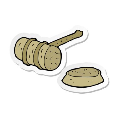 bir çizgi film tokmak etiket