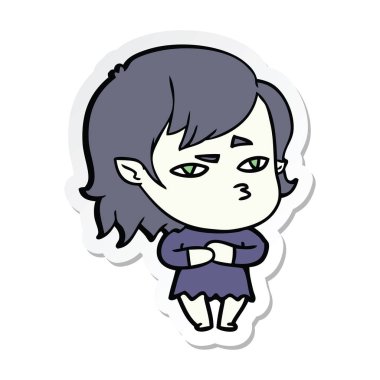 bir çizgi film vampir kız etiketi