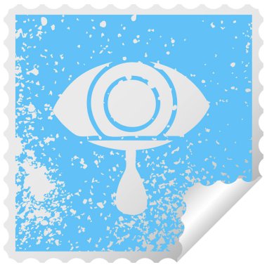 sıkıntılı Meydanı göz ağlıyor etiket simge soyma