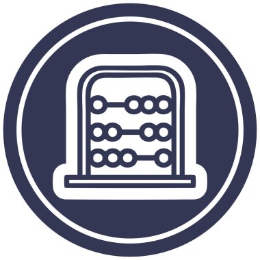 geleneksel abacus simgesi