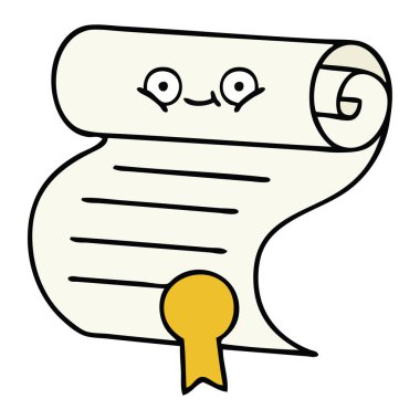 bir sözleşmenin sevimli çizgi