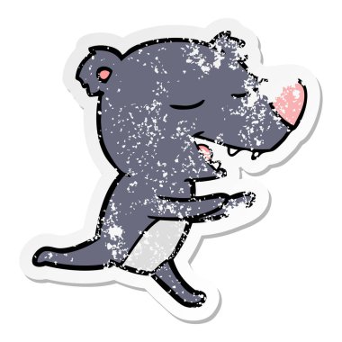 çizgi film ayı sıkıntılı etiket