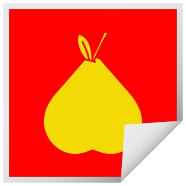 etiket karikatür yeşil armut peeling Meydanı