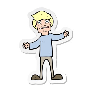 etiket bir karikatür adam şaşırttı