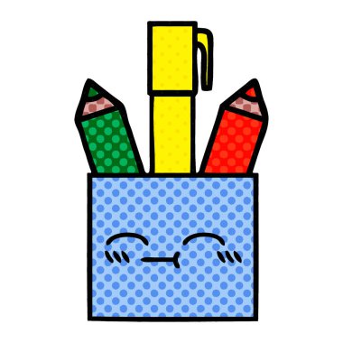 çizgi roman tarzı karikatür kalem pot