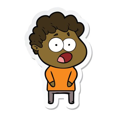 etiket bir karikatür dostum şok