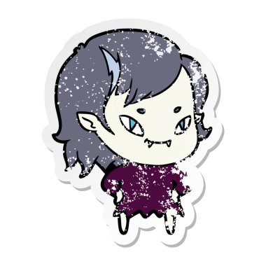 bir çizgi film dostu vampir kızın sıkıntılı etiket