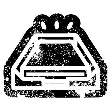 düşük ofis kağıt yığınını simgesi sıkıntılı