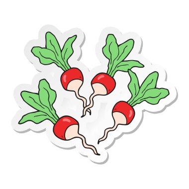 çizgi film radishs etiket