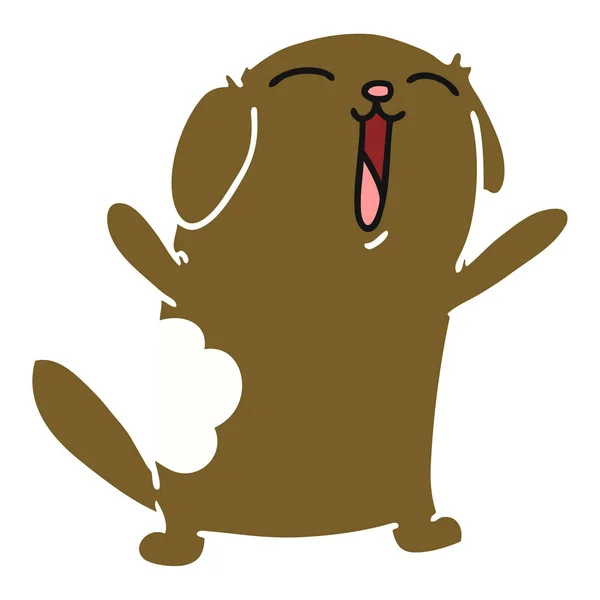 Kreskówka pies ładny kawaii — Wektor stockowy