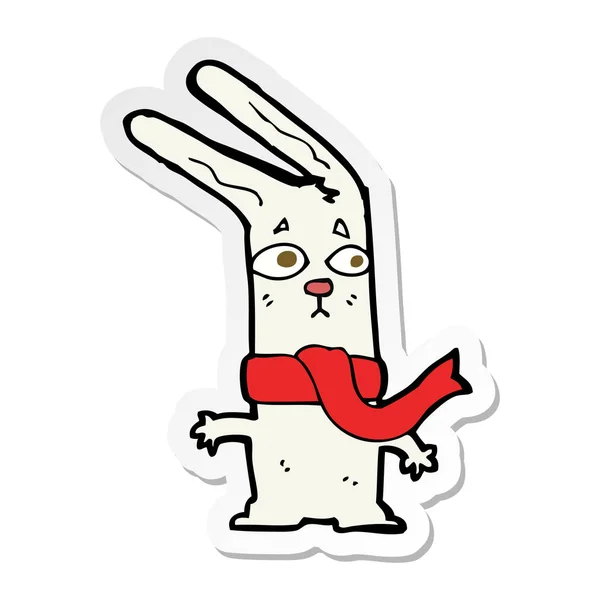 卡通兔贴纸 — 图库矢量图片