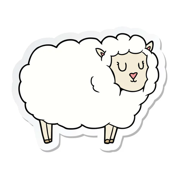 Naklejki cartoon owiec — Wektor stockowy