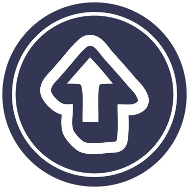 yön ok dairesel simgesi simgesi