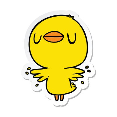 etiket kanat çırparak karikatür karı