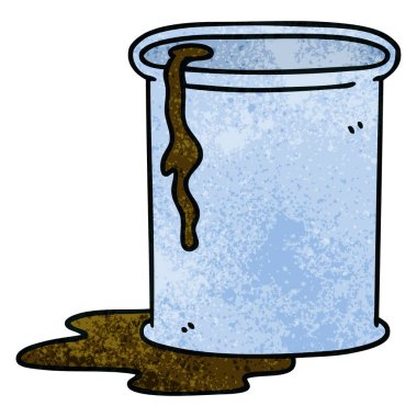 ilginç el karikatür varil petrol çekilmiş