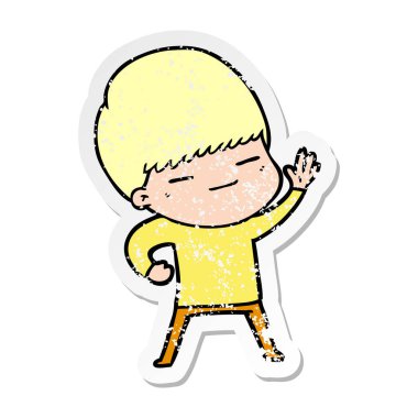 bir çizgi film kendini beğenmiş çocuk sıkıntılı etiket