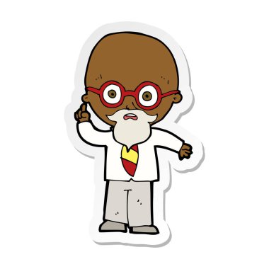 bir çizgi film Profesör etiket