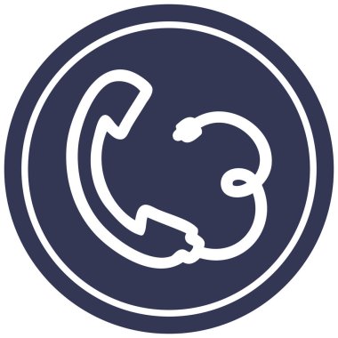 telefon cep telefonu dairesel simgesi simgesi