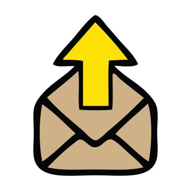 ok sevimli çizgi zarfı