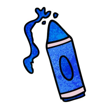 dokulu karikatür doodle pembe bir mum boya