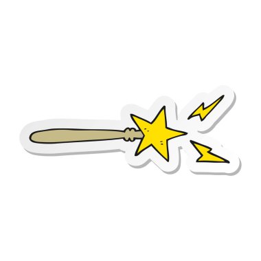 etiket bir çizgi film sihirli değnek