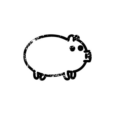 şişko domuz sıkıntılı simgesi simgesi