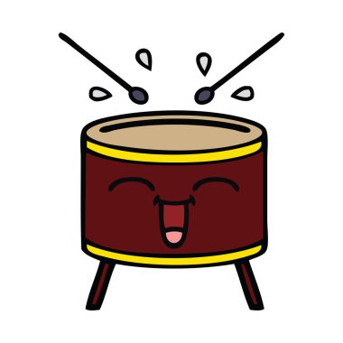 sevimli çizgi davul