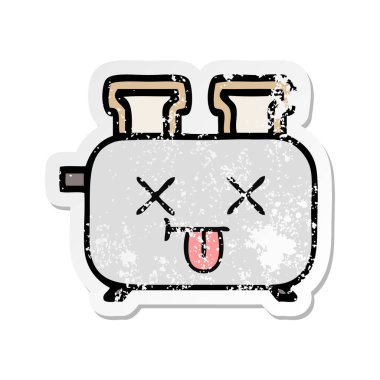 sevimli çizgi dolusu sıkıntılı etiket