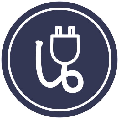 elektrik prizinden dairesel simgesi