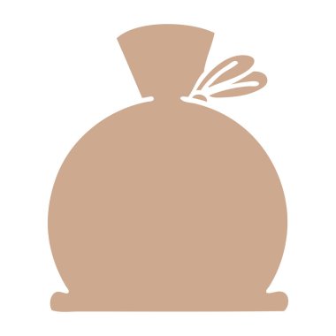 düz renk retro karikatür çanta