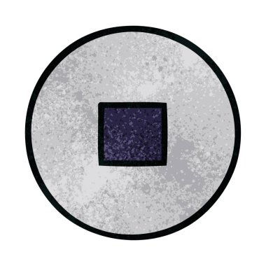 Retro grunge doku karikatür durdur düğmesi