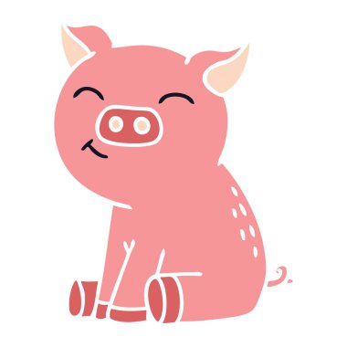 ilginç el karikatür domuz çekilmiş