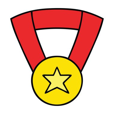 sevimli çizgi altın madalya