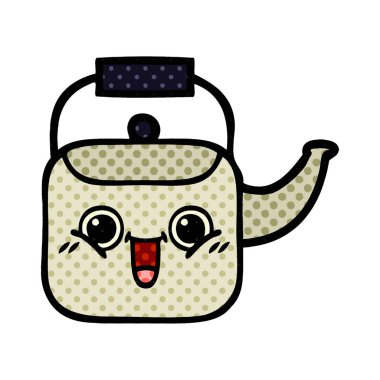 çizgi roman tarzı çizgi film su ısıtıcısı