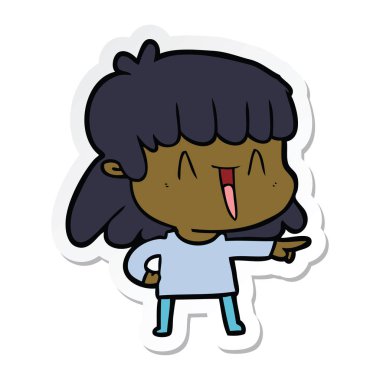 bir çizgi film kadının etiket