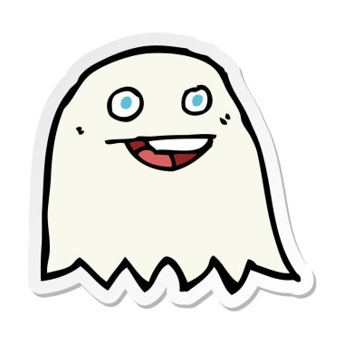 etiket bir karikatür hayaletin