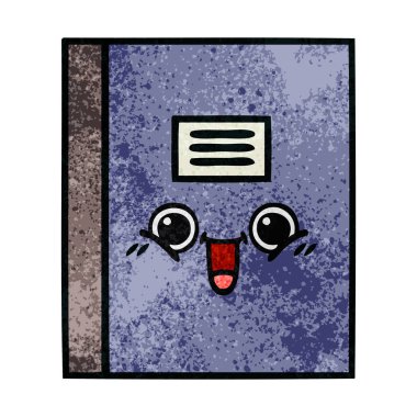 Retro grunge doku karikatür defter