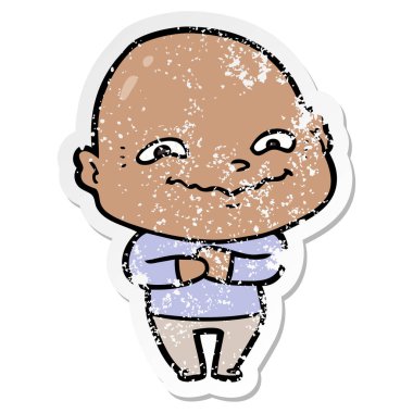 bir çizgi film ürpertici adam sıkıntılı etiket