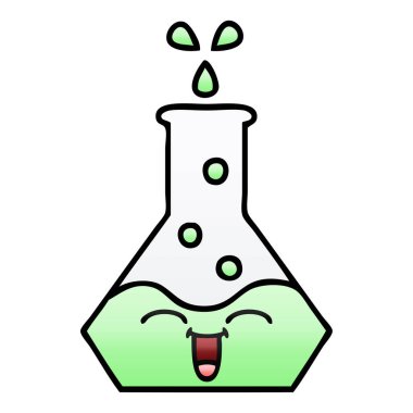 Degrade gölgeli karikatür bilim kabı