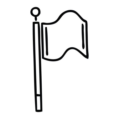 çizim karikatür kırmızı bayrak