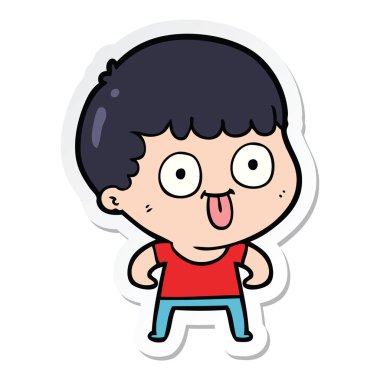 dik bir çizgi film adamın etiket