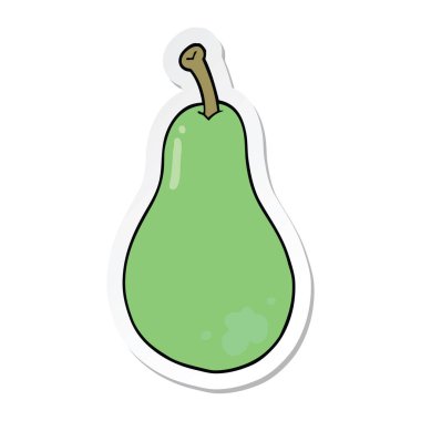 bir çizgi film armut etiket