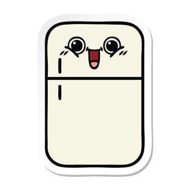 sevimli çizgi buzdolabı dondurucu etiket